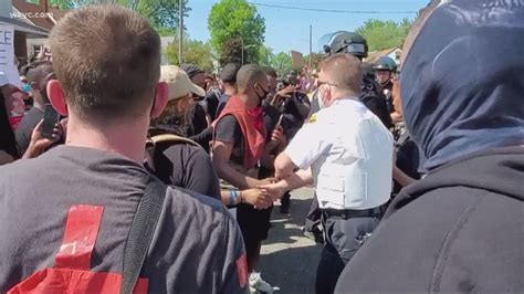 Protest taking place outside CLE's 1st District police station | wkyc.com