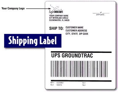 Shipping Label Template 的图像结果