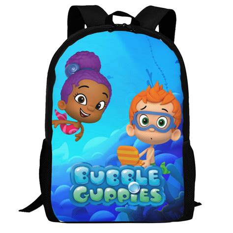 Bubble Guppies Backpack, 3d Printed Laptop Backpack, Water Resistant ...