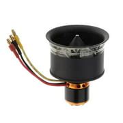Buy 50mm Duct Fan with 5 , Brushless Motor for RC EDF Jet Plane - Black ...