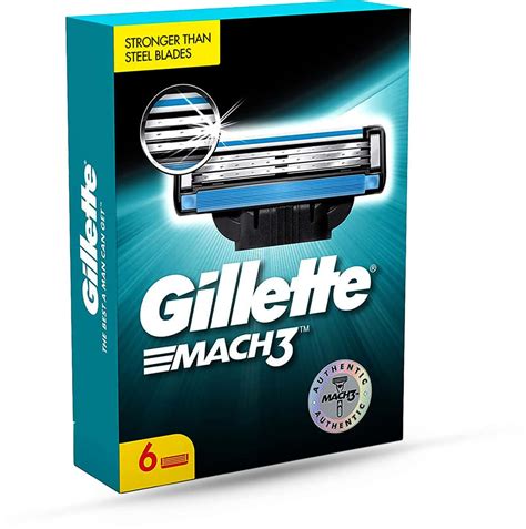 Buy GILLETTE MACH 3 SHAVING BLADES PACK OF 6 Online & Get Upto 60% OFF ...