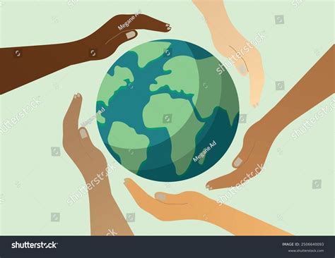 Diverse Hands Holding Earth Illustration Unity Stock Vector (Royalty Free) 2506640093 | Shutterstock
