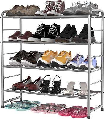 REGILLER 4-Tier Stackable Shoe Rack,Expandable & Adjustable India | Ubuy