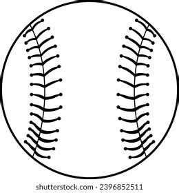 Baseball Line Art 的图像结果