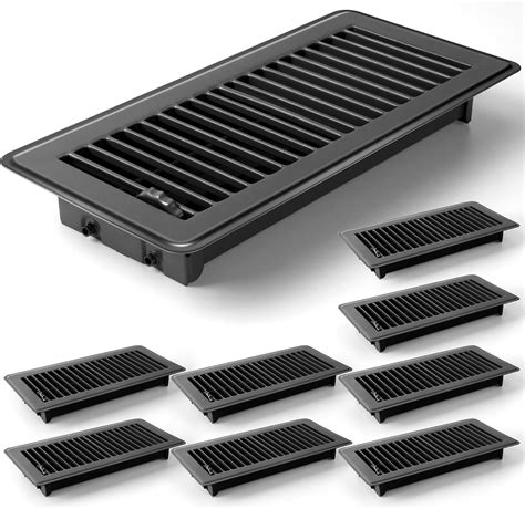 CASAJOY 8 Pack Floor Vents Floor Registers 4x10 inch,Heavy Duty Floor ...