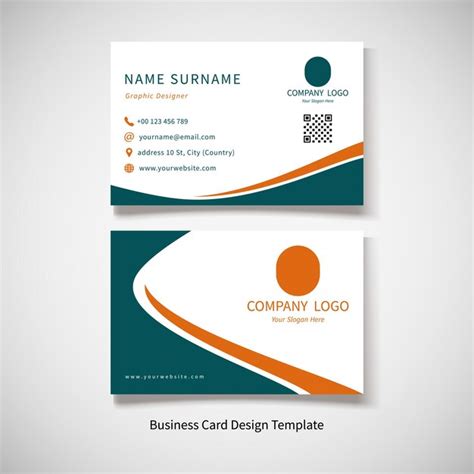 Business Card Design Sample Vector 的图像结果