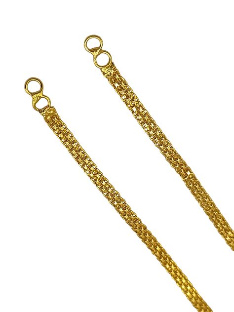Buy GRIIHAM Gold Plated Plain Single Line Maatil Online