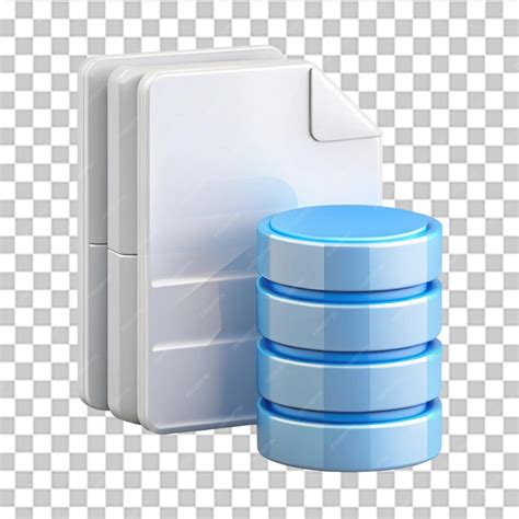 File database document icon isolated on transparent background ...