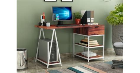 Buy Groupe Study Tables (Honey Finish) Online in India : Urbanwood