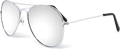 Silver Mirrored Aviator Sunglasses Shades – 70’s | Ubuy India