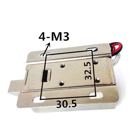 12V DC Cabinet Door Drawer Electric Lock Assembly Solenoid Lock (54x42 ...