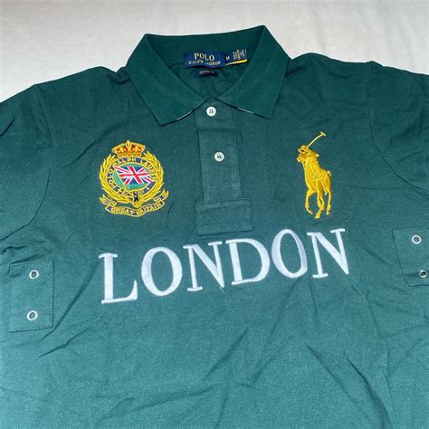 GREEN POLO RALPH LAUREN CHIEF KEEF LONDON POLO SHIRT - Depop