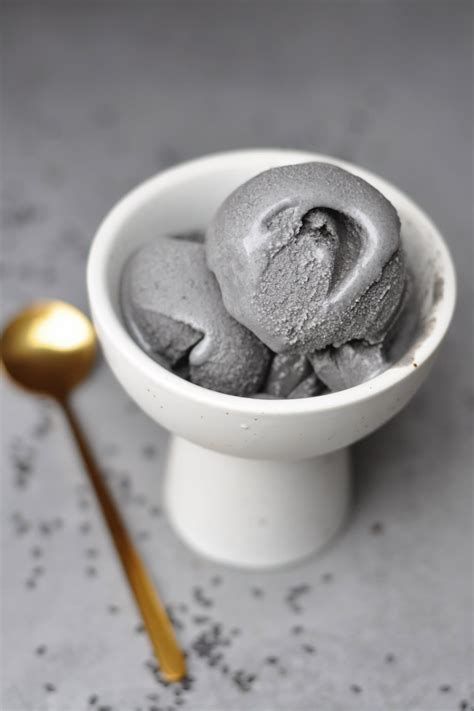 Rich and Nutty Vegan Black Sesame Ice Cream