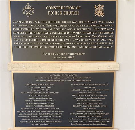 Opinion | Pohick church should try again on plaque recognizing slave ...