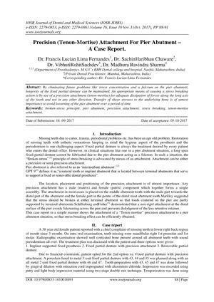Progressive Loading Protocol - International Journal of Applied Dental ...