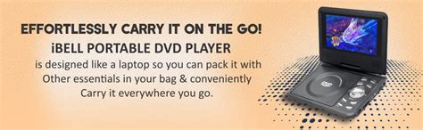 iBELL PD8670 Portable DVD Player with Inbuilt USB, SD/MMC, Multiple OSD ...