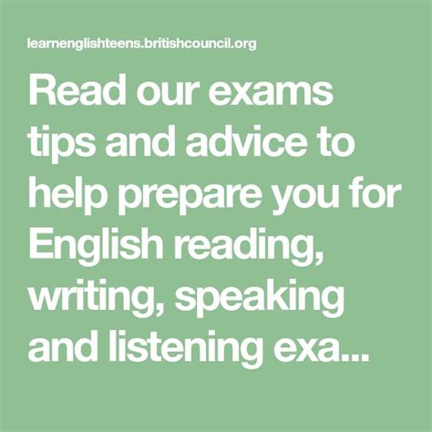 Image result for English Language Exam Tips