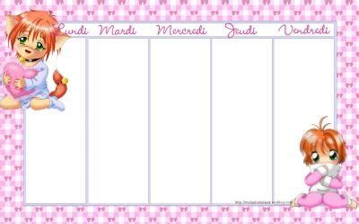 Emploi Du Temps Editable HTML/JavaScript 的图像结果