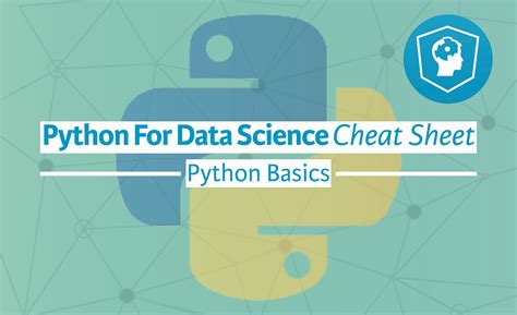 Image result for Data Science with Python Command Sheet