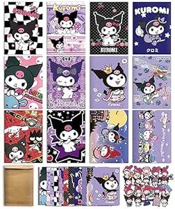 ArtBiz 12 PCS Kawai Poster Set, 11.5x16.5 Wall Art Prints Double-Sided ...