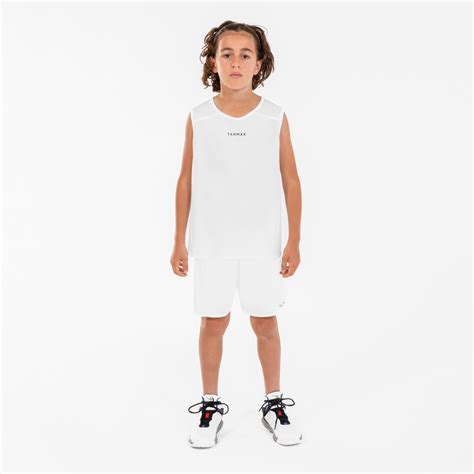 Kids' Basketball Shorts SH100 - White - Decathlon