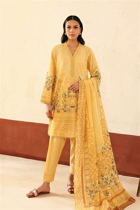 Selene SS'25 by Sahar - Golden Trellis – Pretty Libaas