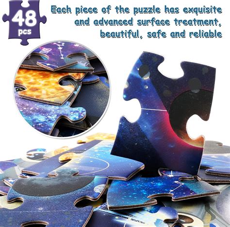Buy HAS-Kids Floor Puzzles for Ages 3-8, 2-Sided Puzzle with Outer ...