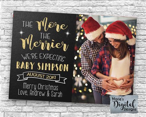Christmas Card Pregnancy Announcements