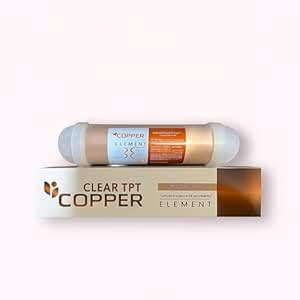 Clear TPT Copper Element Water Filter Cartridge with 2 Connectors 8 ...