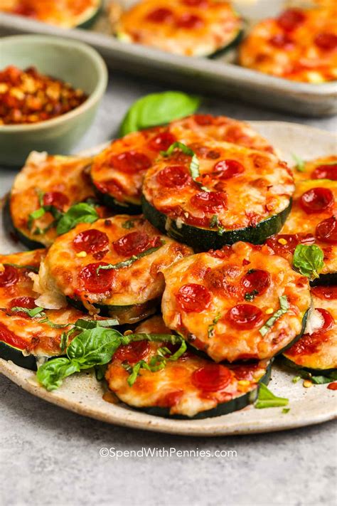 Zucchini Pizza Bites - Spend With Pennies - DeegitalRays