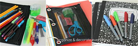 Organizing Back-to-School Supplies - Organize and Decorate Everything