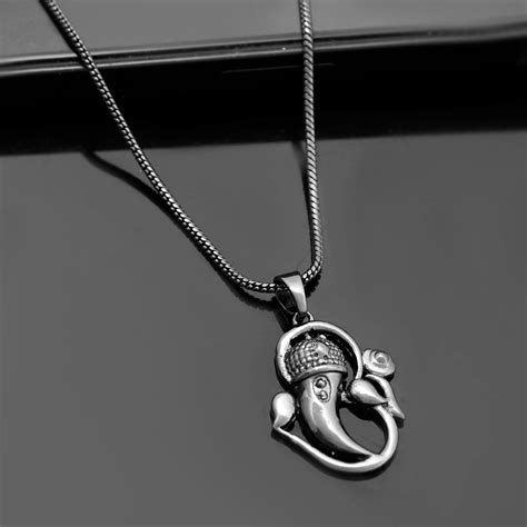 Eclipse Enigmatic Black Ganesha Mens Pendant – VOYLLA