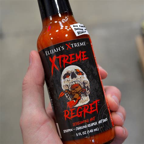 Xtreme Regret Carolina Reaper & Scorpion Hot Sauce | Elijah's Xtreme