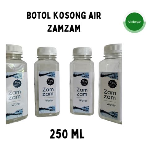 Promo Botol Kosong Air Zamzam 250 Ml untuk Oleh Oleh Haji Dan Umroh ...