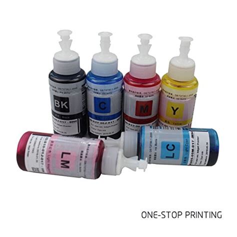 EasyBuy India Premium Dye Ink Based Non OEM Set of 6 Refill Ink Kit ...