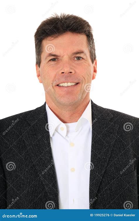 Middle-aged man stock photo. Image of positive, smiling - 19925276