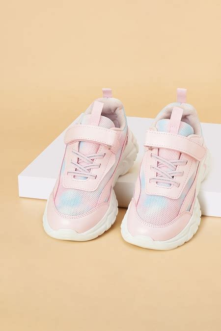Pink Textured PU Girls Casual Shoes - Selling Fast at Pantaloons.com