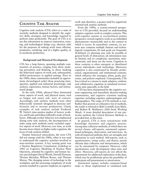 Image result for Cognitive Task Analysis