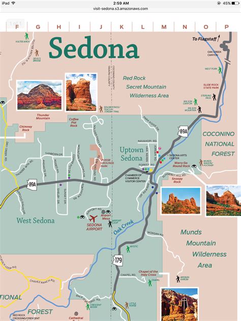 Sedona National Park Map