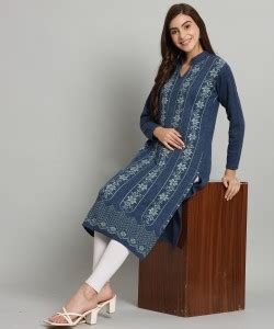 BUDAPEST Women Self Design Straight Kurta - Buy BUDAPEST Women Self ...