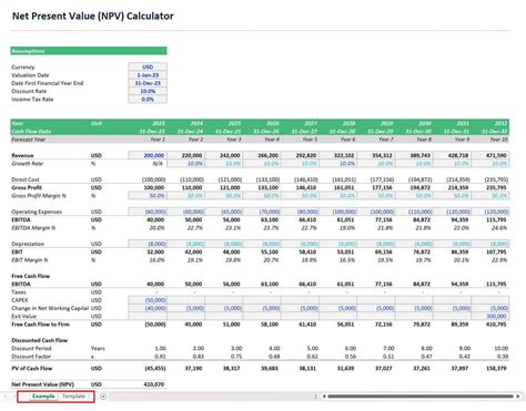 Net Present Value Formula in Excel Manually 的图像结果