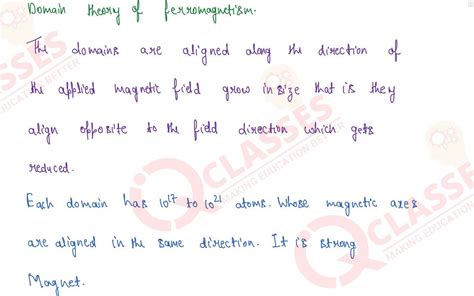 Class 12 ISC Physics Chapter Magnetic Classification of substance