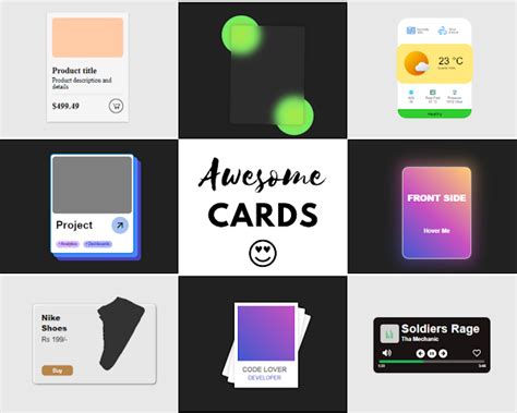 4 Card Feature Using HTML CSS JS 的图像结果