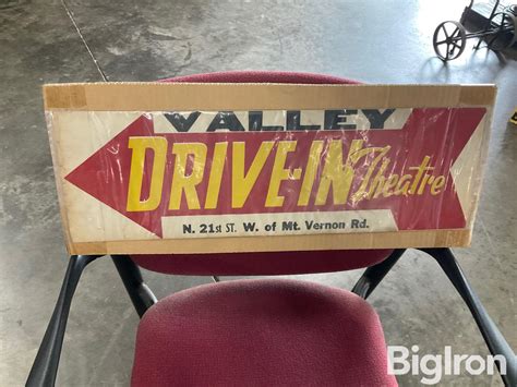 Valley Drive-In Theater Cardboard Sign | Collector Cars | BigIron