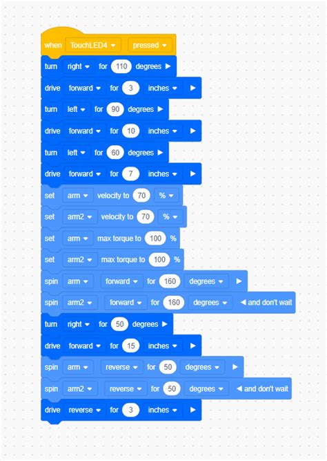 VEXcode IQ Block Tutorial 的图像结果