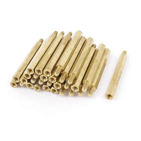 Generic 30 Pcs M3 Male-Female Brass Pcb Spacer Hex Stand-Off Pillar, 40 ...