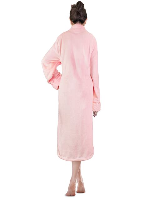 Buy PAVILIA Womens Fleece Housecoat Zipper Robe, Plush Warm Zip Up ...