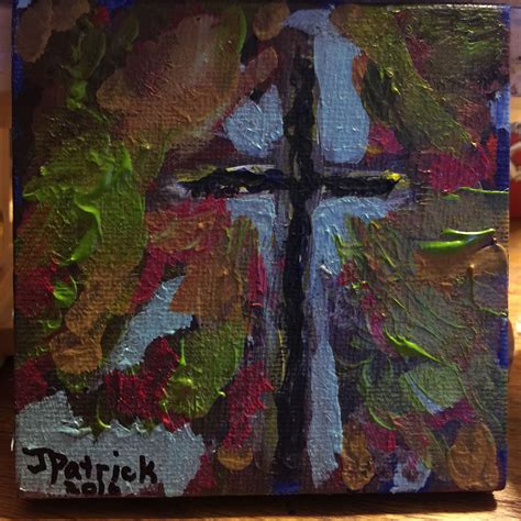 Abstract Cross Painting