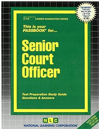 Buy Senior Court Officer: Passbooks Study Guide Book Online at Low ...