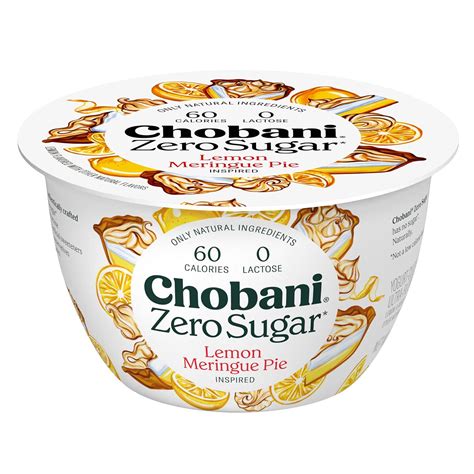 Amazon.com: Chobani® Zero Sugar* Lemon Meringue 5.3oz : Grocery ...
